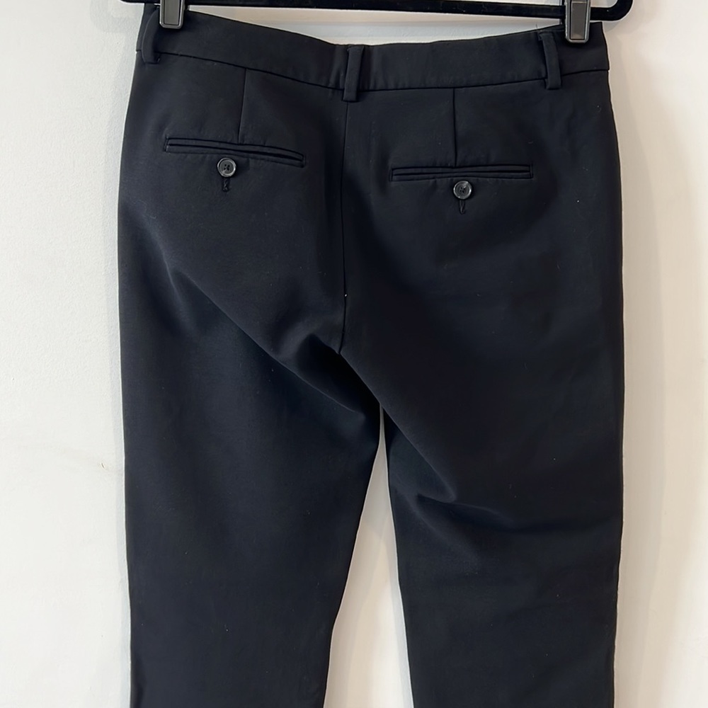 VINCE Black Mid Rise Straight Legs Trousers pants size 4 - Picture 8 of 12